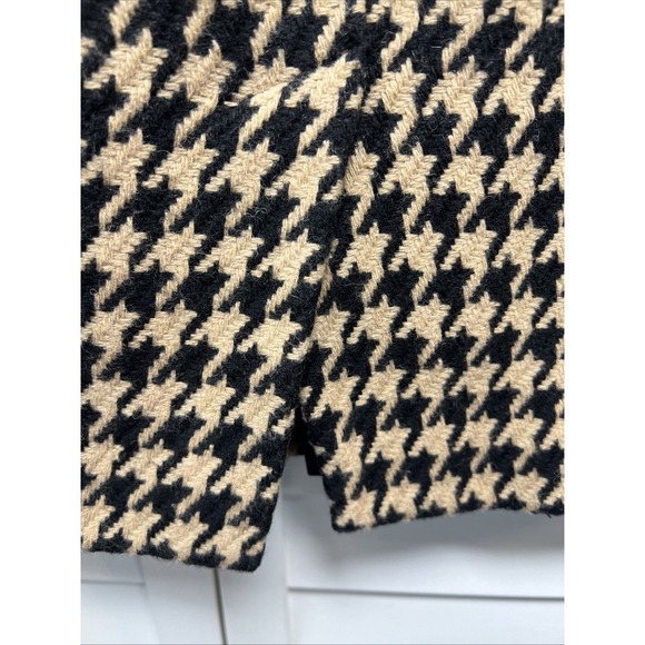 Talbots Houndstooth Wool Blend Lined Pencil Skirt Size 10 Black & Beige - Picture 7 of 8